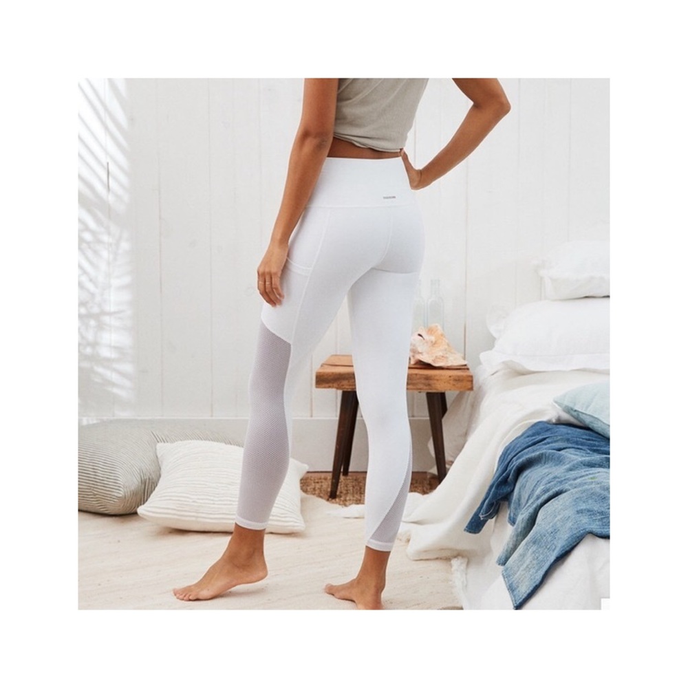 Aerie White Mesh Leggings